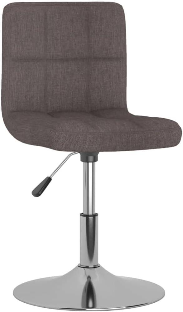 vidaXL Drehbarer Barhocker Taupe Stoff 334208 Bild 1