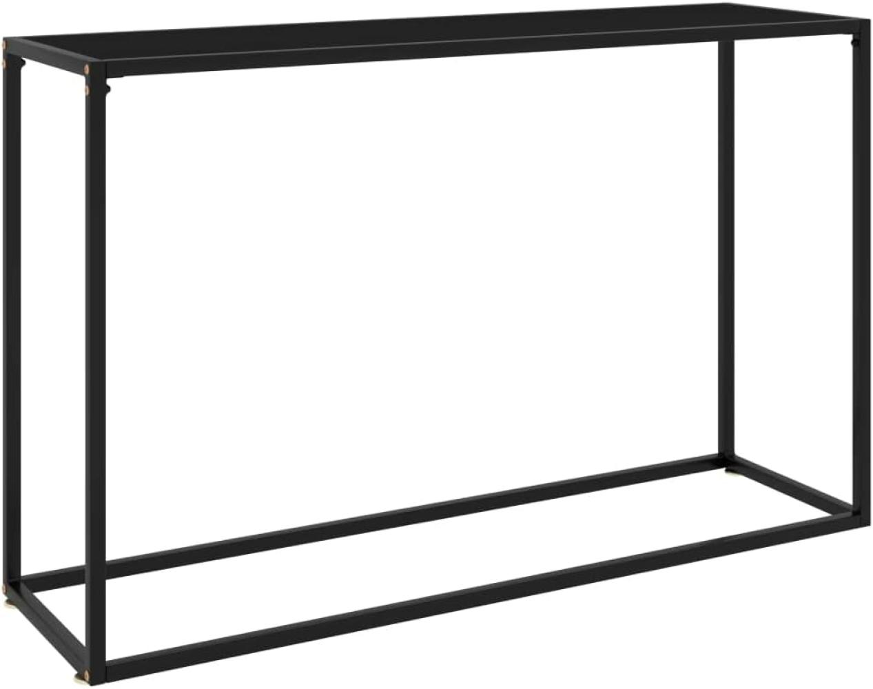 vidaXL Konsolentisch Schwarz 120 x 35 x 75 cm Hartglas [322816] Bild 1