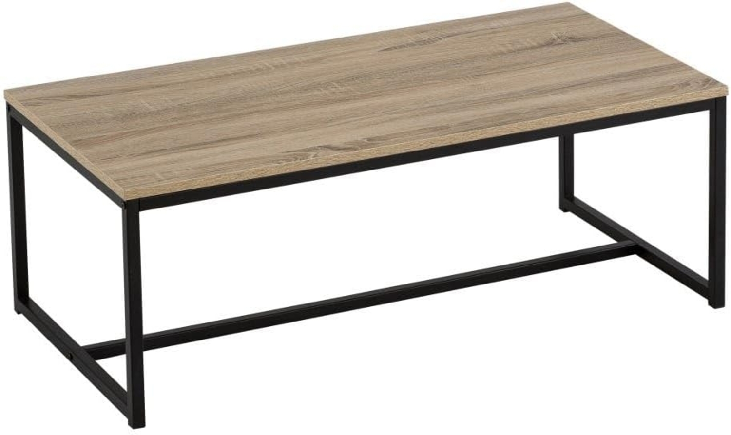 Beistelltisch aus PB und Metall in Natur und Schwarz Bild 1