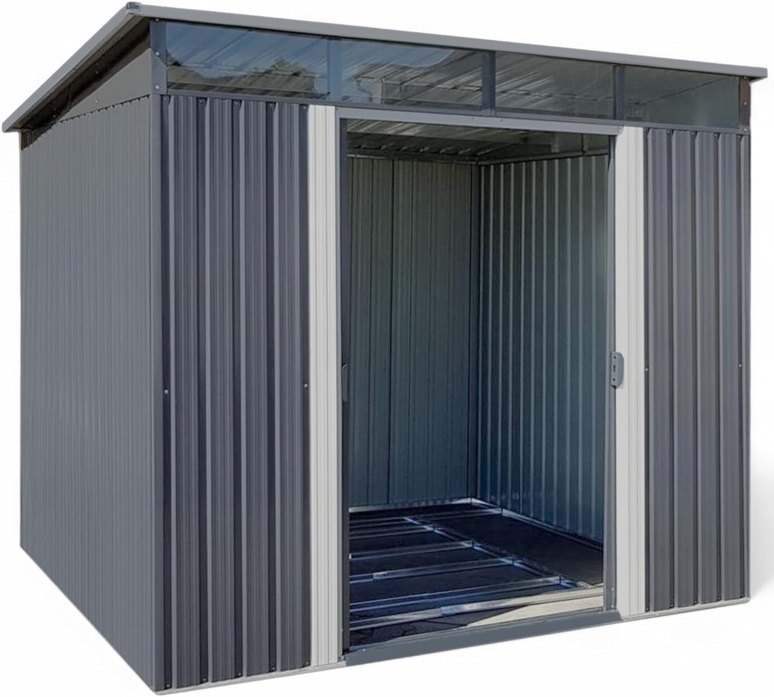 osoltus Metall Gerätehaus Pultdach Geräteschuppen 238cm x 238cm 5,6m² Bild 1