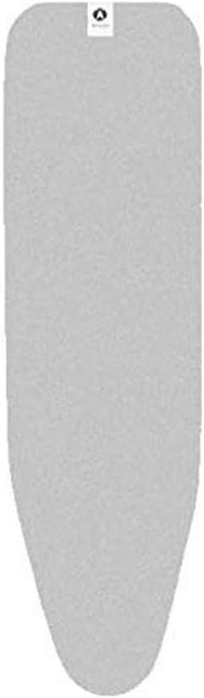 Brabantia Bügelbrett Bezug, Bügelbezug, Bügeltischbezug, Bügelbrettbezug, Baumwolle metallisiert & 2mm Schaumstoff, mit Kordelzug, Größe A, 110 x 30 cm, Silber, 216800 Bild 1