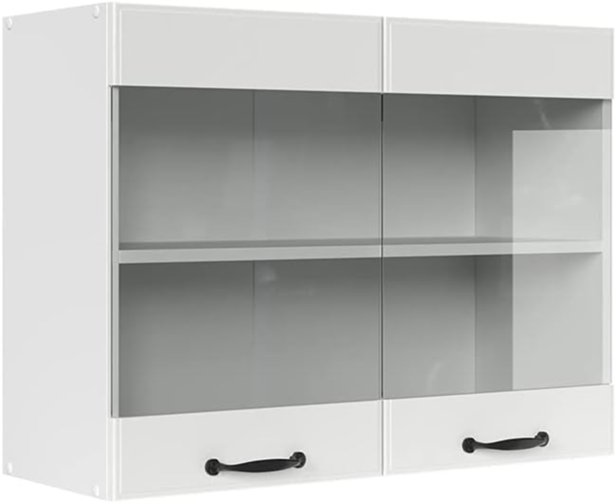 VICCO Küchenschrank Hängeschrank Unterschrank Küchenzeile R-Line (Hängeglasschrank 80 cm) Bild 1