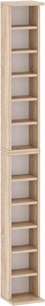 CD-Regal 1802 Standregal 21x20x183cm Sonoma Eiche Bild 1