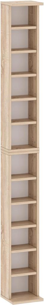 CD-Regal 1802 Standregal 21x20x183cm Sonoma Eiche Bild 1