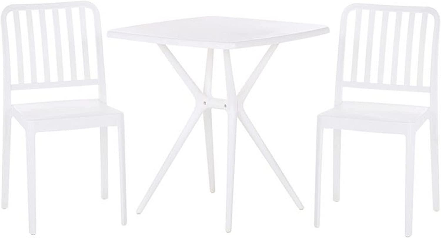 Bistro Set SERSALE Weiß Bild 1