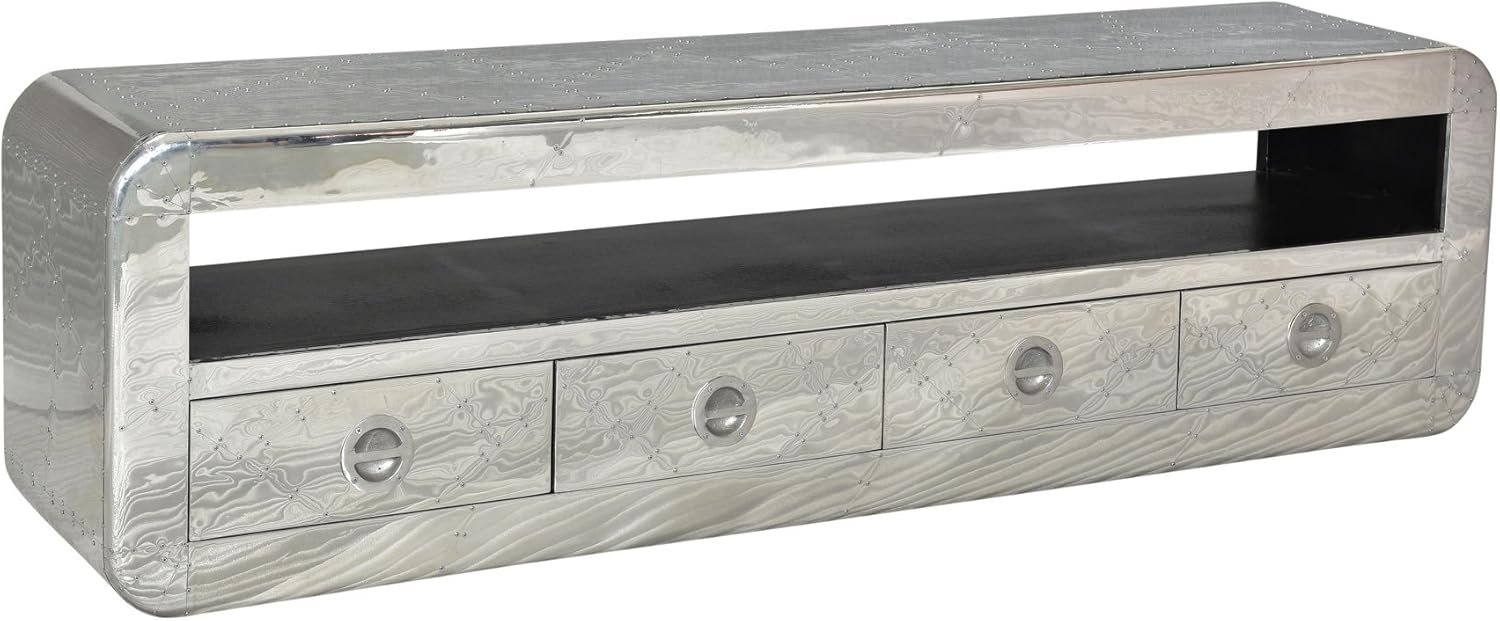 AIRMAN Lowboard 200x56 Mangoholz Alu Silber Bild 1