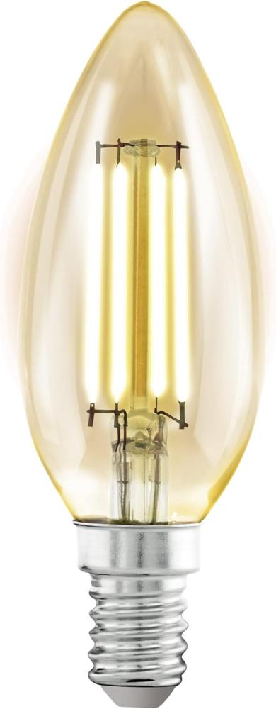 Eglo 110058 LED Filament Leuchtmittel E14 L:9. 8cm Ø:3. 5cm 2200K amber Bild 1