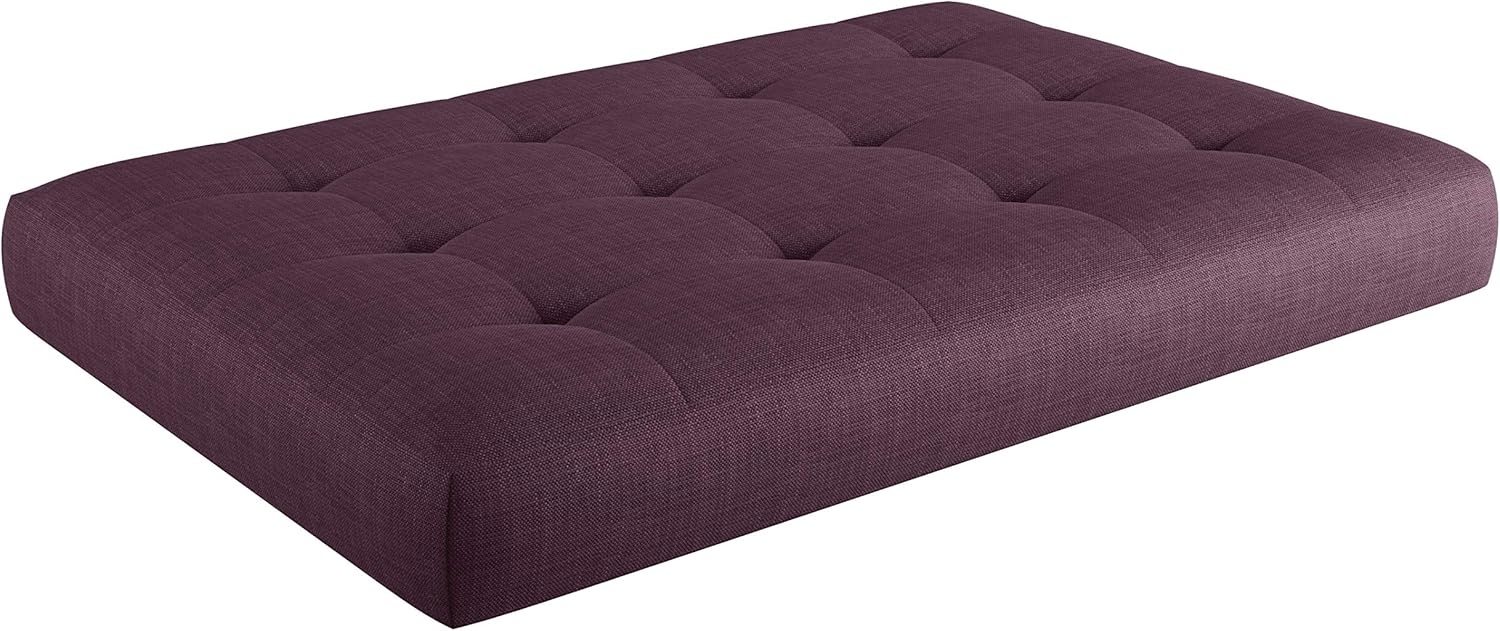 sunnypillow Palettenkissen Kaltschaum Palettenauflage Palettenpolster Palettensofa Sitzkissen Rückenlehne gesteppt Sitzkissen 120 x 60 x 15 cm Purple Bild 1