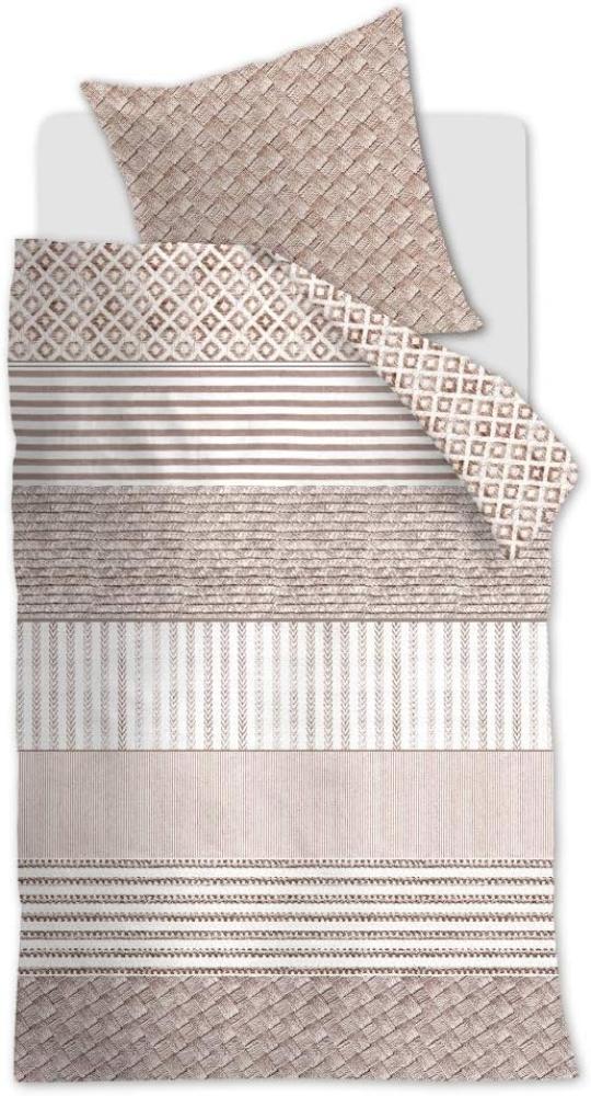 Rivièra Maison Renforcé Bettwäsche Sert Secrets Sand 155X220 155 x 220 cm + 1x 80 x 80 cm 1 Bettbezug, 1 Kissenbezug Sand Bild 1