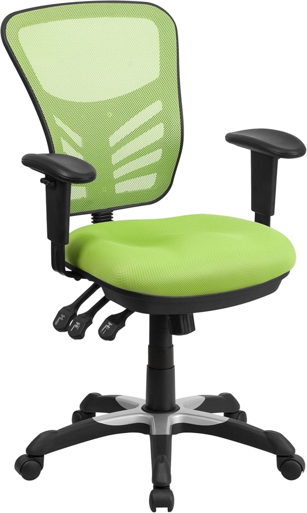 Flash Furniture Bürostuhl, Schaumstoff, grün, 68. 58x64. 77x112. 4 cm Bild 1