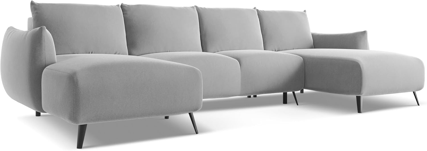 Wohnlandschaft mit Schlaffunktion Malie in Samtstoff Bild 1