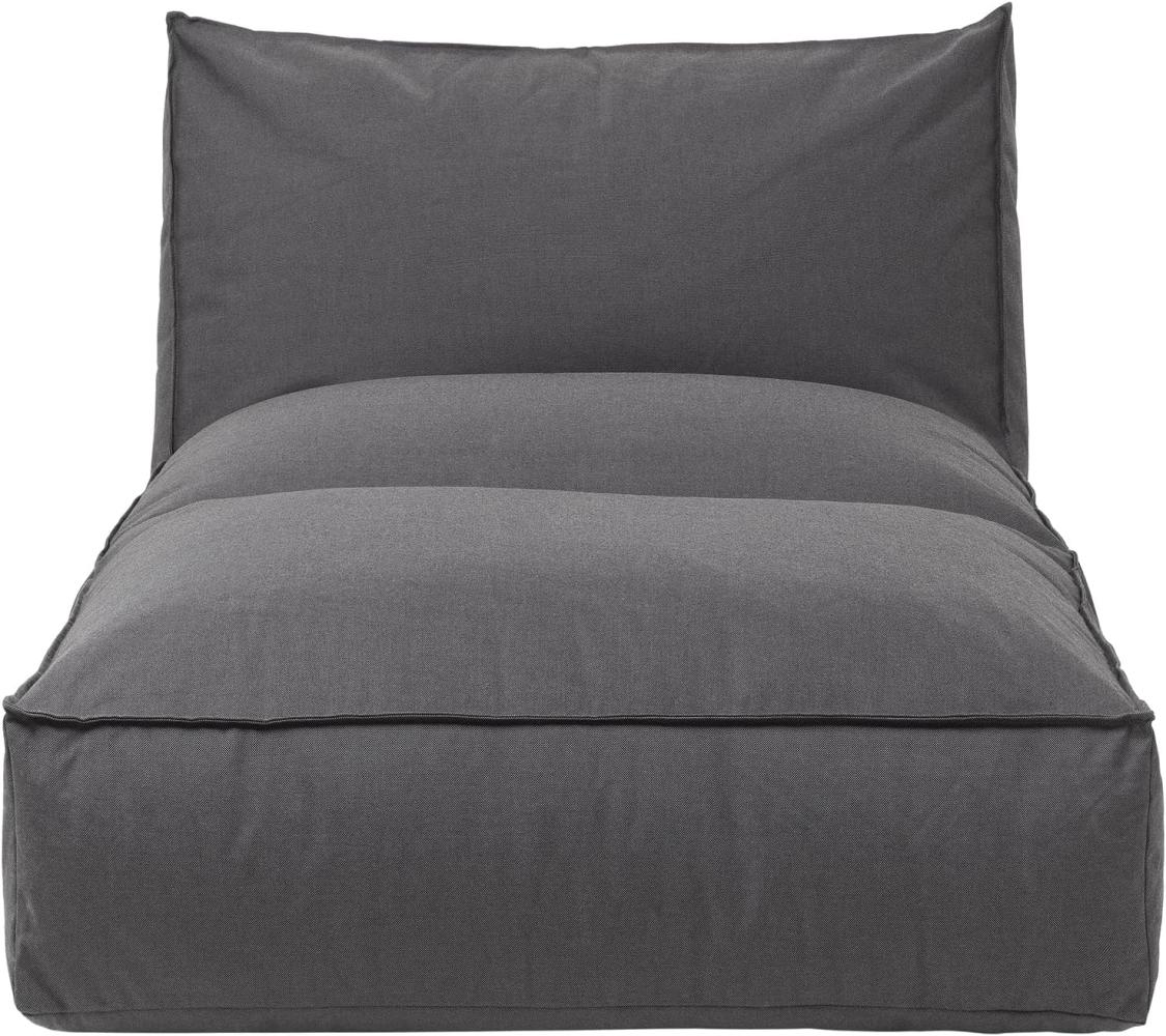 Blomus Bett S Stay, Outdoor-Liege, Kunststoff, Kunstfaser, Stahl pulverbeschichtet, Coal, 25 x 80 x 190 cm, 62042 Bild 1