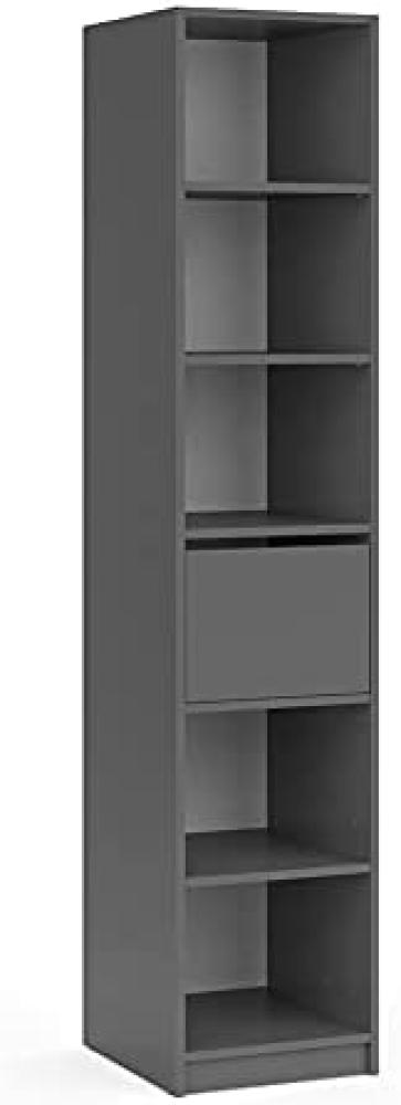 Vicco Kleiderschrank Visit Dielenschrank anthrazit Hochschrank Garderobenschrank Bild 1