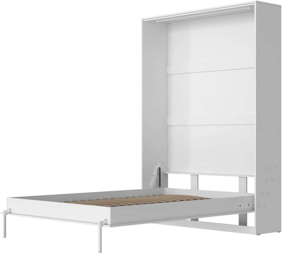 SMARTBett Schrankbett Classic mit Gasdruckfedern 100x200cm 140x200cm 160x200cm horizontal/quer oder vertikal/hochkant klappbar Bild 1