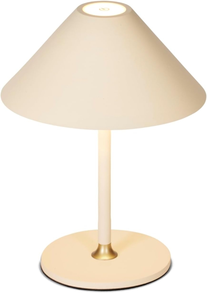 Halo Design 800773 LED Akku Tischleuchte Hygge creme 20cm Bild 1