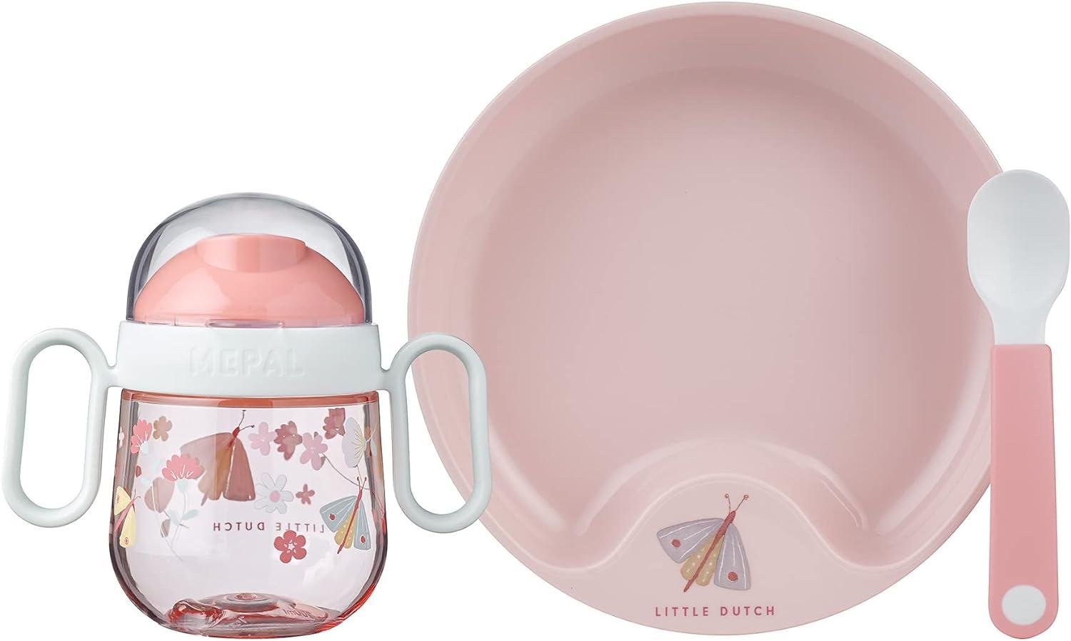 Mepal MIO Babygeschirrset Flowers & Butterflies 3-teilig Bild 1