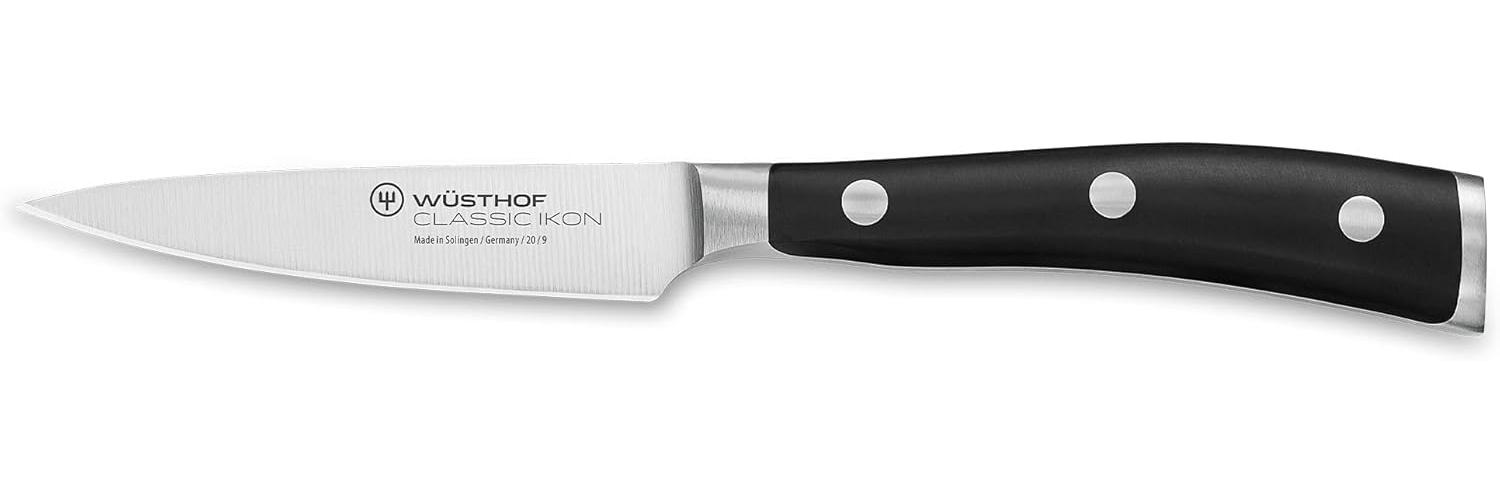 Wüsthof Gemüsemesser, Classic Ikon (1040330409), 9 cm Klingenlänge, geschmiedet, Edelstahl rostfrei, extrem scharfes Küchenmesser Solingen Bild 1