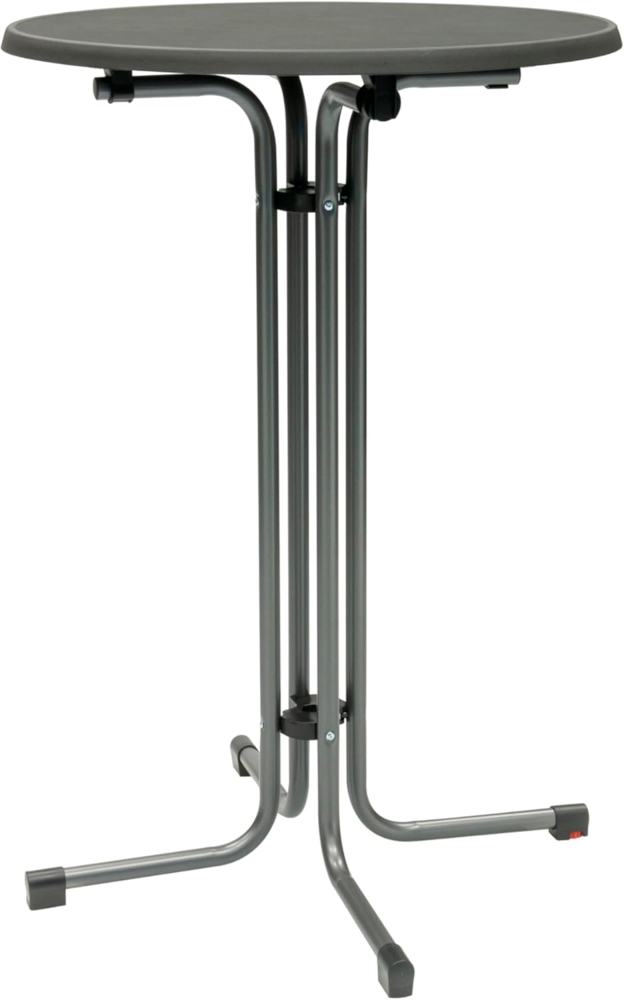MFG Stehtisch 80 cm klappbar, wetterfeste Melamin-Platte, Gestell: anthrazit, Tischplatte: schiefer Bild 1
