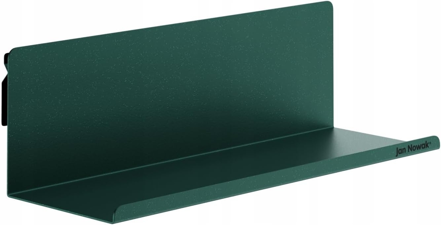 Jan Nowak Wandregal Bücherleiste Bilderleiste aus Metall Joanne 40 cm Dunkelgrün Bild 1
