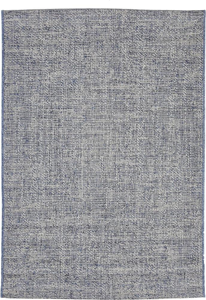 andiamo In- & Outdoor Teppich wetterfest und wasserdurchlässig Flachgewebe Kurzfloor 120x170 cm Blau-beige Bild 1
