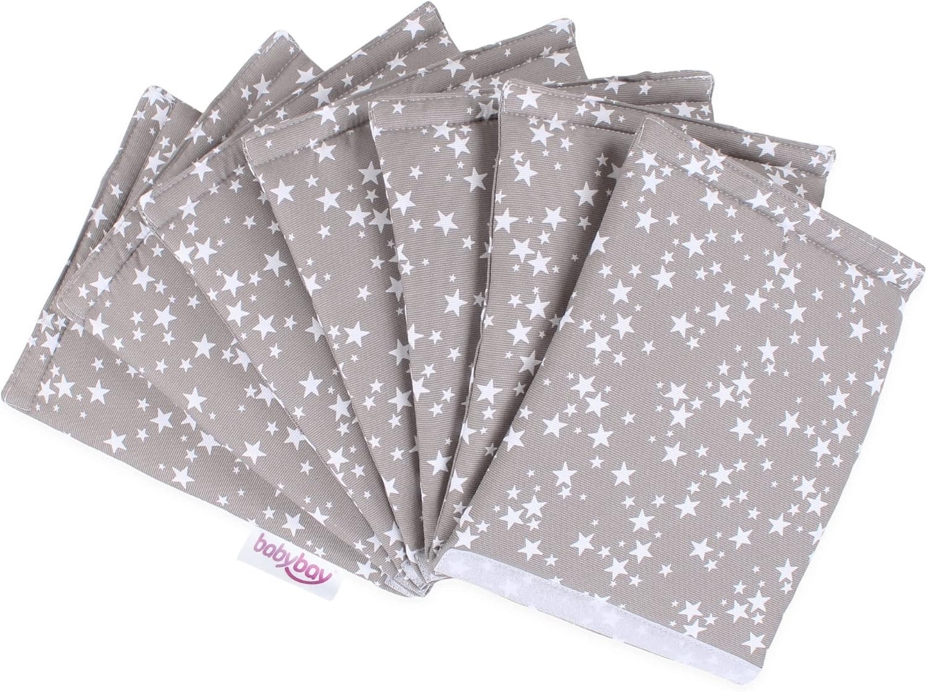 Babybay Nestchen Ultrafresh für Maxi, Boxspring, Comfort, taupe Sterne weiß Bild 1