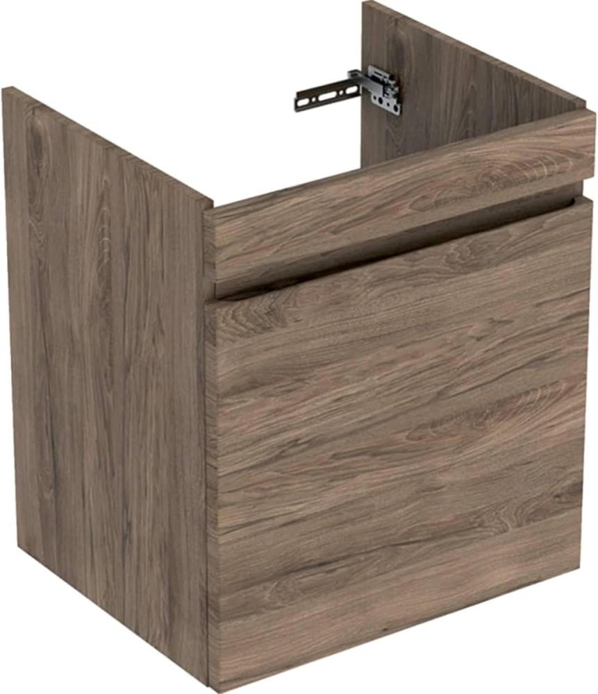 Geberit Renova Plan Unterschrank für Waschtisch, mit 1 Schublade, 53,6x60,6x44,6cm, 501905, Farbe: Nussbaum hickory / Folie strukturiert - 501.905. JR. 1 Bild 1