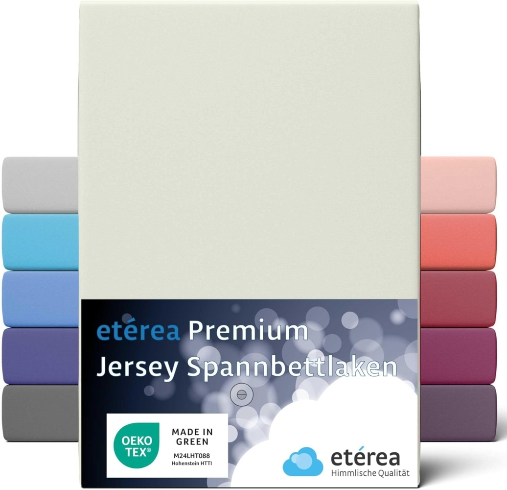 etérea Himmlische Qualität Spannbettlaken etérea Premium Jersey Spannbettlaken 90x200 -, Jersey, Gummizug: rundum, (1 Stück) Bild 1