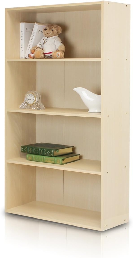 Furinno Regal mit 4 Fächern, Holz, Dampfbuche, 23. 88x59. 94x105. 92 cm Bild 1