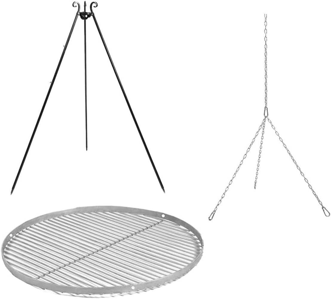 Cook King Schwenkgrill, Höhe 180 cm, Ø 50 cm, Edelstahl Bild 1