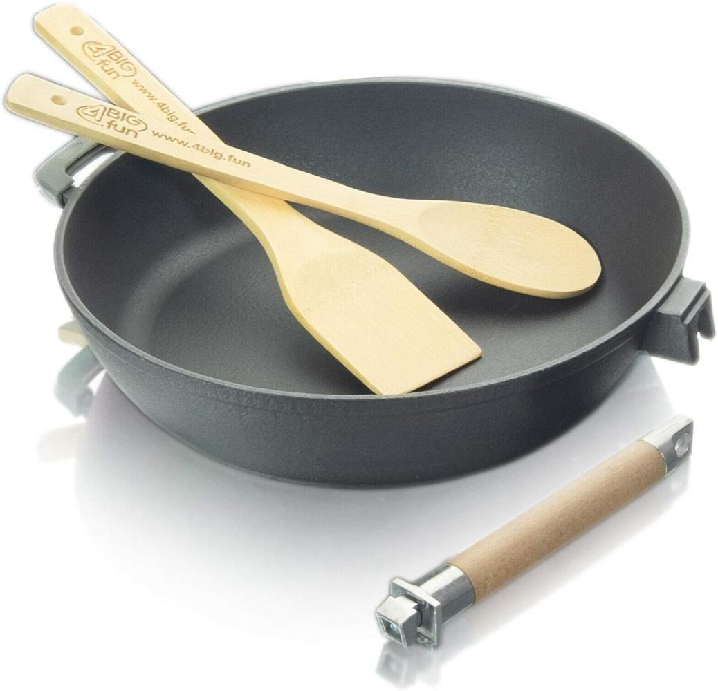 Emaillierte Gusseisen-Bratpfanne 26cm Tief Schmorpfanne Bräter Induktion Pfanne Bild 1