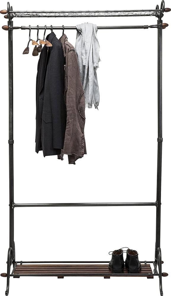 Kare Design Garderobenständer Cosmopolitan (13-tlg. ), Garderobe Metall, Garderobenständer industrial, Schwarz, (H/B/T) 170x100x56cm Bild 1