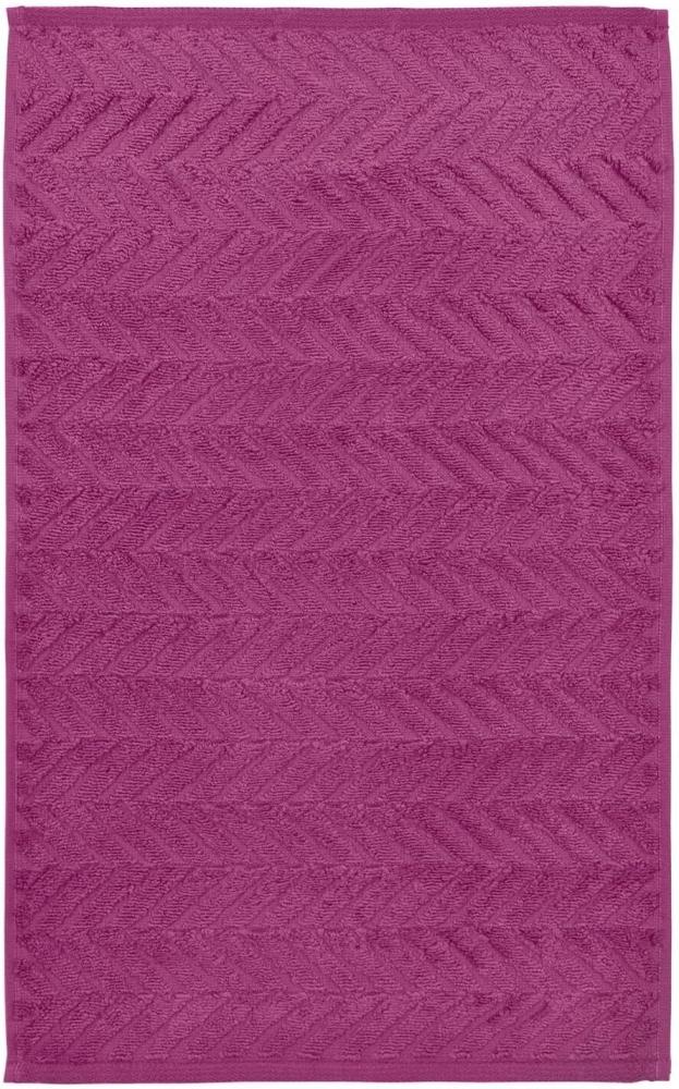 Ross Uni Handtücher Sensual Skin 9001 Zopfmuster|Gästetuch 30x50 cm| fuchsia Bild 1