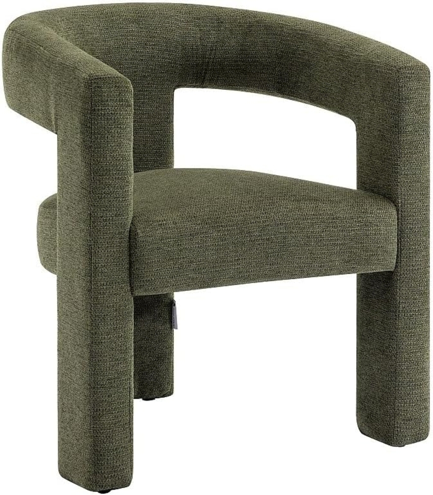 Vente-unique - Sessel - Strukturstoff - Grün - FAVINA Bild 1