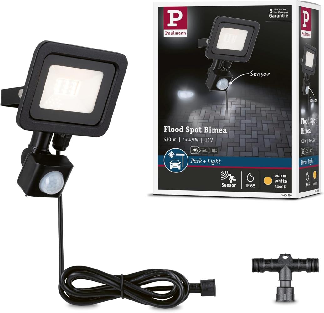 Paulmann No. 94586 LED Außenwandleuchte Bimea Bewegungsmelder IP65 3000K Bild 1