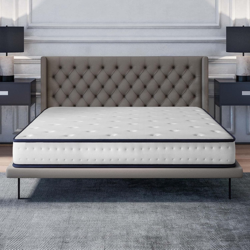 COSMOS - Matratze 140x190 cm Upsilon Kaltschaummatratze Härtegrad H2 - Öko-Tex Zertifiziert - Latex Blue 7 Zonen Matratze Höhe 15 cm - Made in EU Bild 1