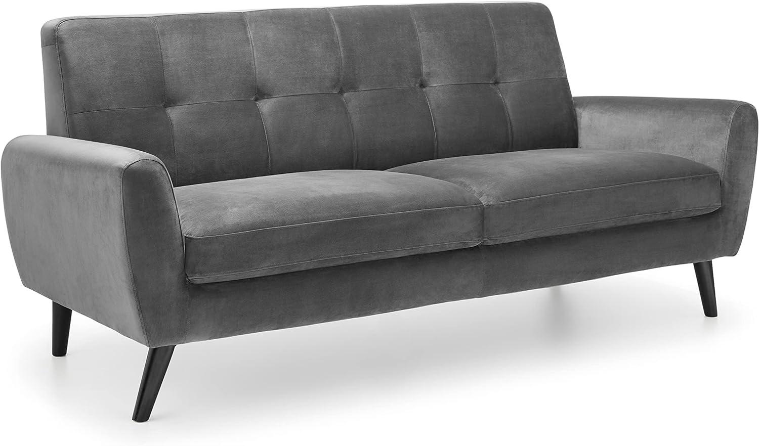 Julian Bowen Monza Sofa, Dreisitzer, dunkelgrau Bild 1