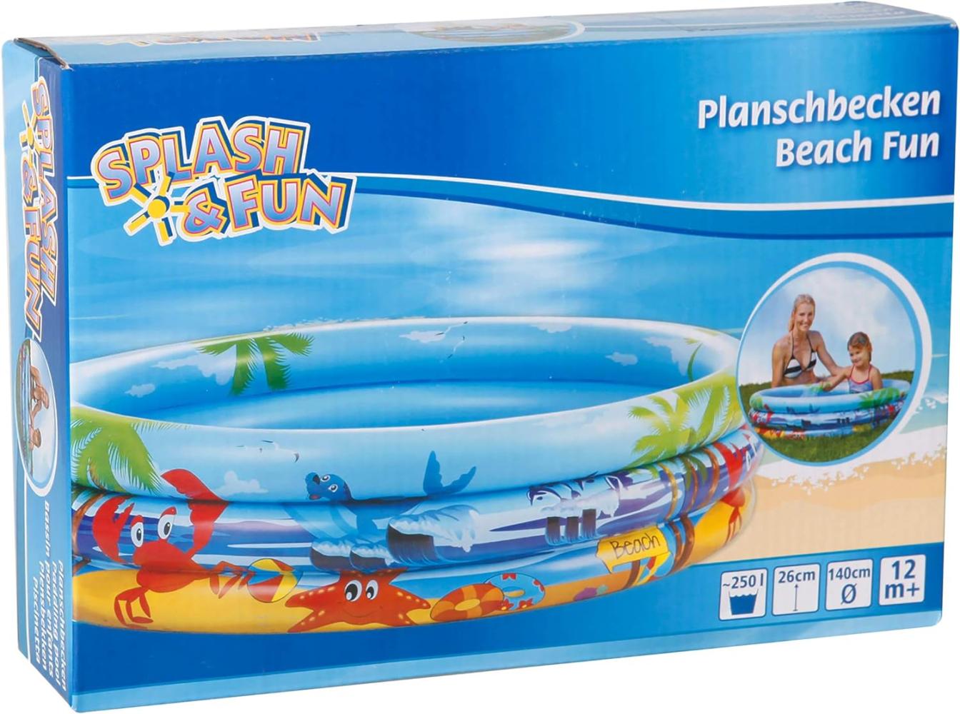 Splash & Fun Planschbecken Beach 140 cm Bild 1