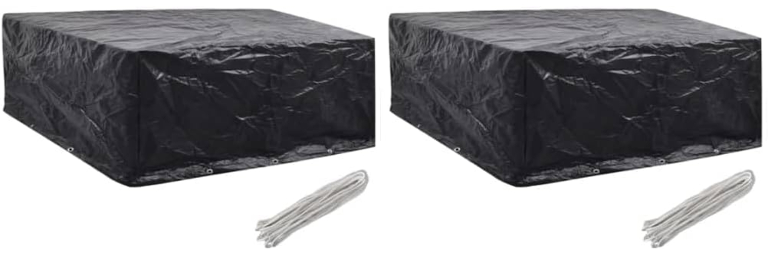 vidaXL Gartenmöbel-Abdeckungen 2 Stk. 10 Ösen 260x260x90 cm 279130 Bild 1
