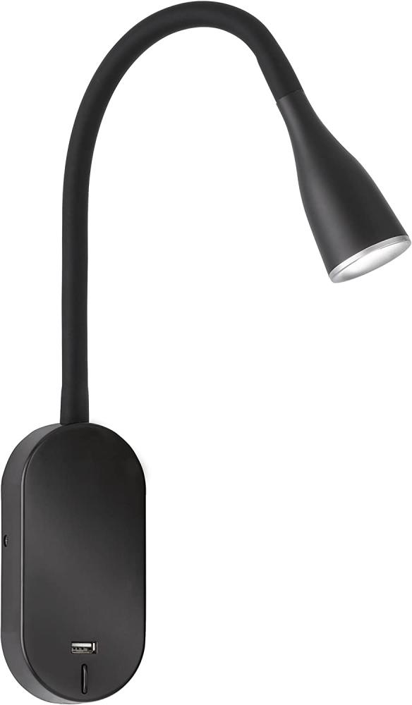 Wandleuchte Nox - schwarz - 7x33 cm Bild 1