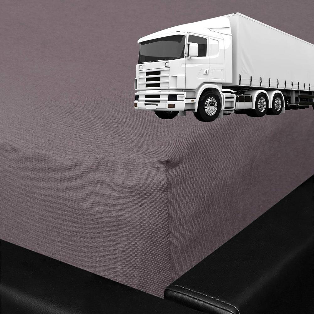 BettwarenShop Spannbettlaken für LKW Truck Matratzen|60x200 cm| graphit Bild 1