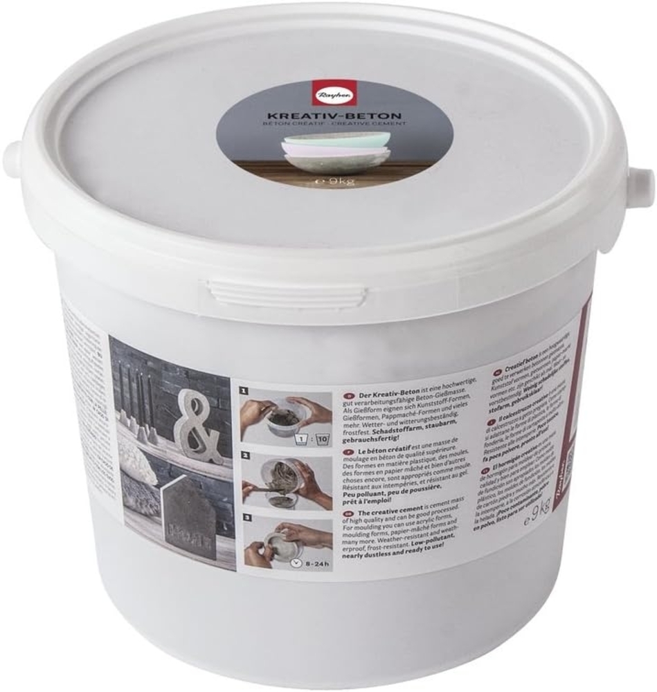 Kreativ-Beton, Eimer 9kg (4,86 € pro 1 kg) Bild 1
