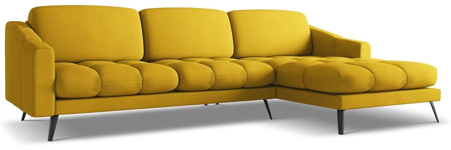 Ecksofa Rechts Nalu in Chenille-Stoff Bild 1