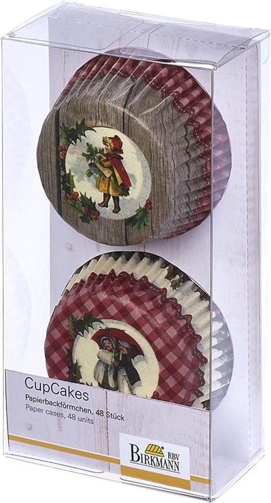 Birkmann Winter-Poesie CupCake, 48 Stück, Cupcakeförmchen, Backförmchen, Papierbackförmchen, Papier, Ø 7 cm, 442252 Bild 1