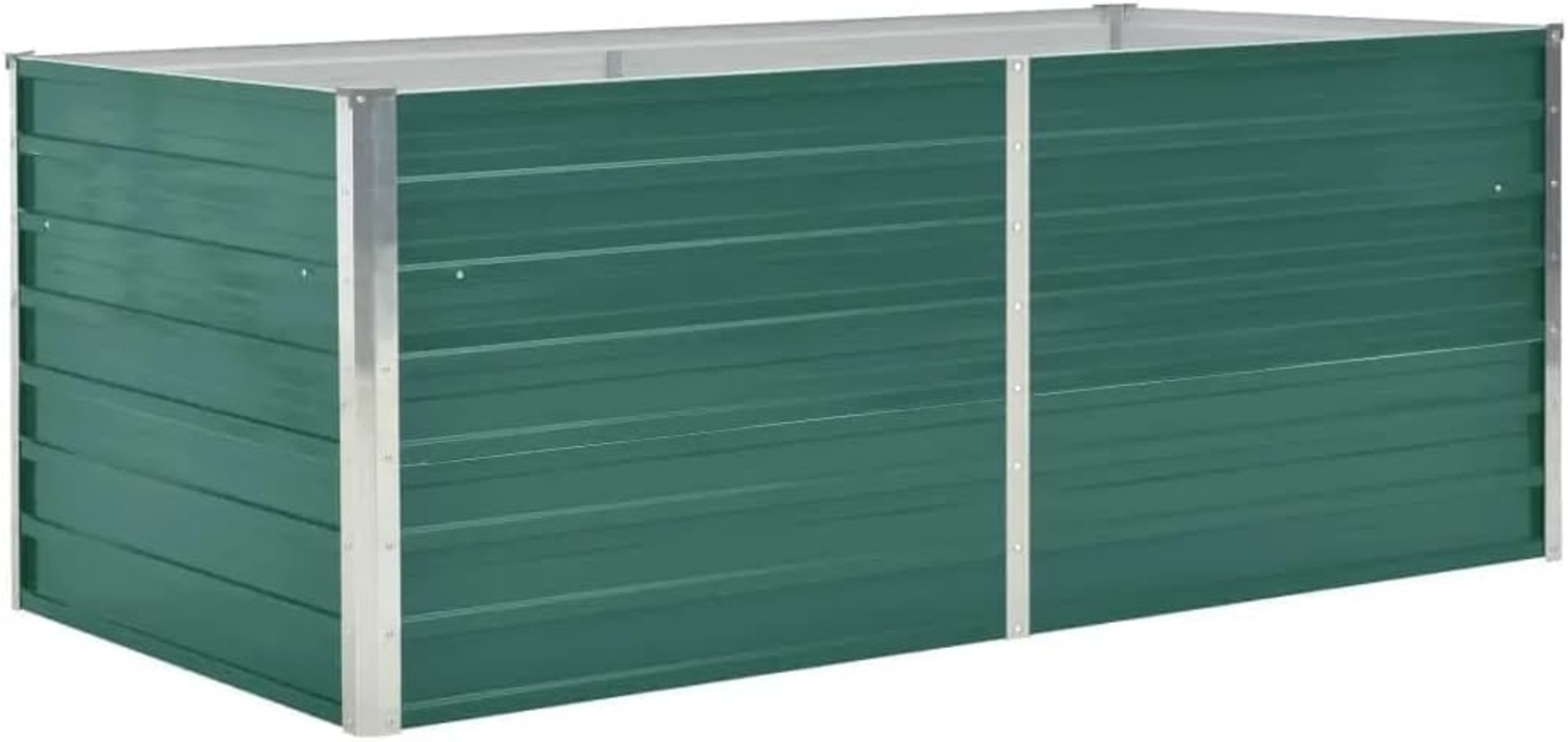 vidaXL Hochbeet 160 x 80 x 45 cm Verzinkter Stahl Grün 47014 Bild 1