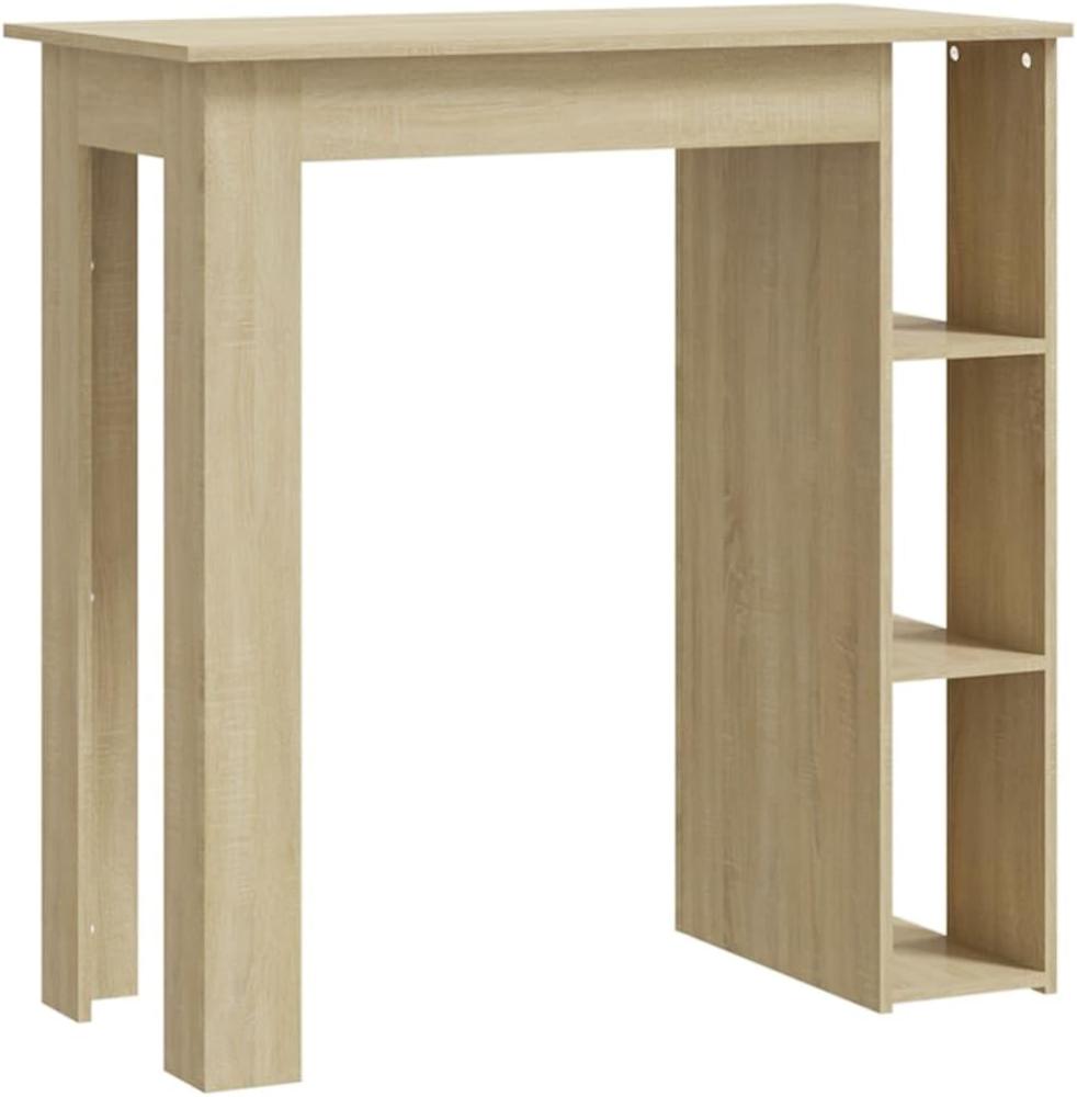 Bartisch mit Regal Sonoma-Eiche 102 x 50 x 103,5 cm Spanplatte [809461] Bild 1