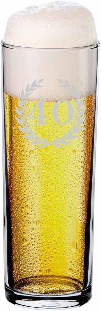 Luxentu Kölschglas Bierglas Kölner Stange 0,2l mit Eichung - 40. Jubiläum Bild 1