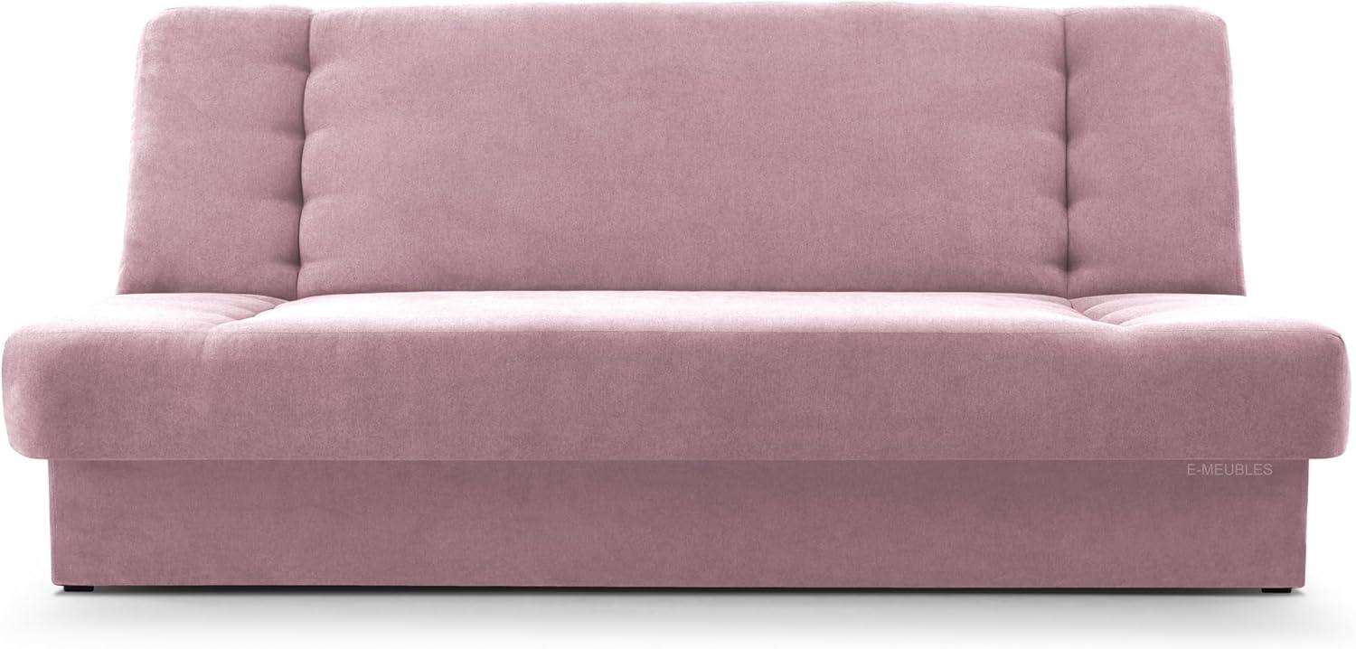 MOEBLO Schlafsofa Cyprus, Sofa Kippsofa Klappsofa Clic-Clack Couch für Wohnzimmer Federkern Sofagarnitur Polstersofa - 192x85x92 cm -, mit Bettkasten und Schlaffunktion Bild 1