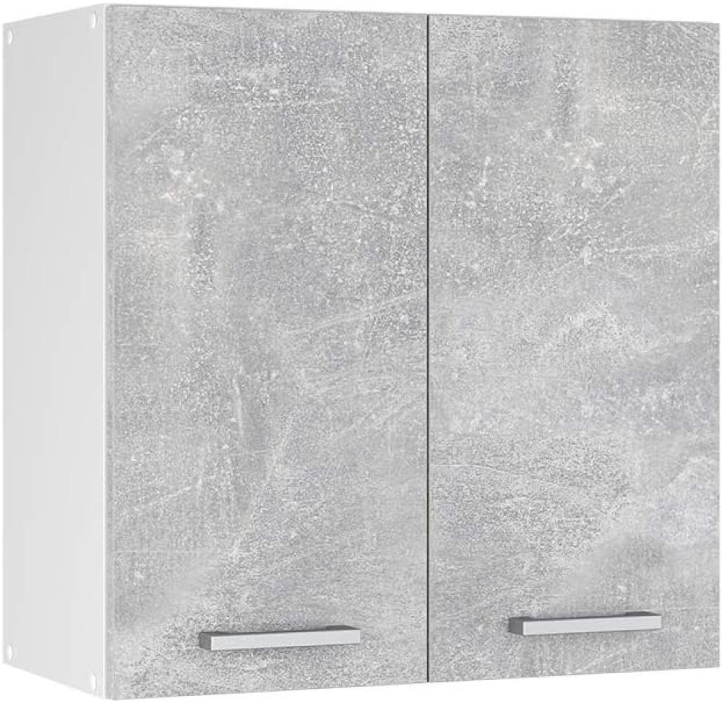 Vicco Küchenschrank R-Line Hängeschrank Unterschrank Küchenzeile Küchenunterschrank Arbeitsplatte, Möbel verfügbar in anthrazit und weiß (Beton ohne Arbeitsplatte, Hängeschrank 60 cm) Bild 1