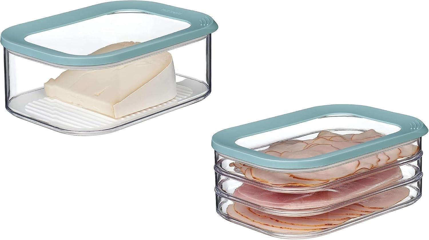 Mepal | Frischhaltedosen Starter-Set Meat & Cheese | spülmaschinenfest | ideal für die Aufbewahrung von Lebensmitteln | Nordic Green Bild 1