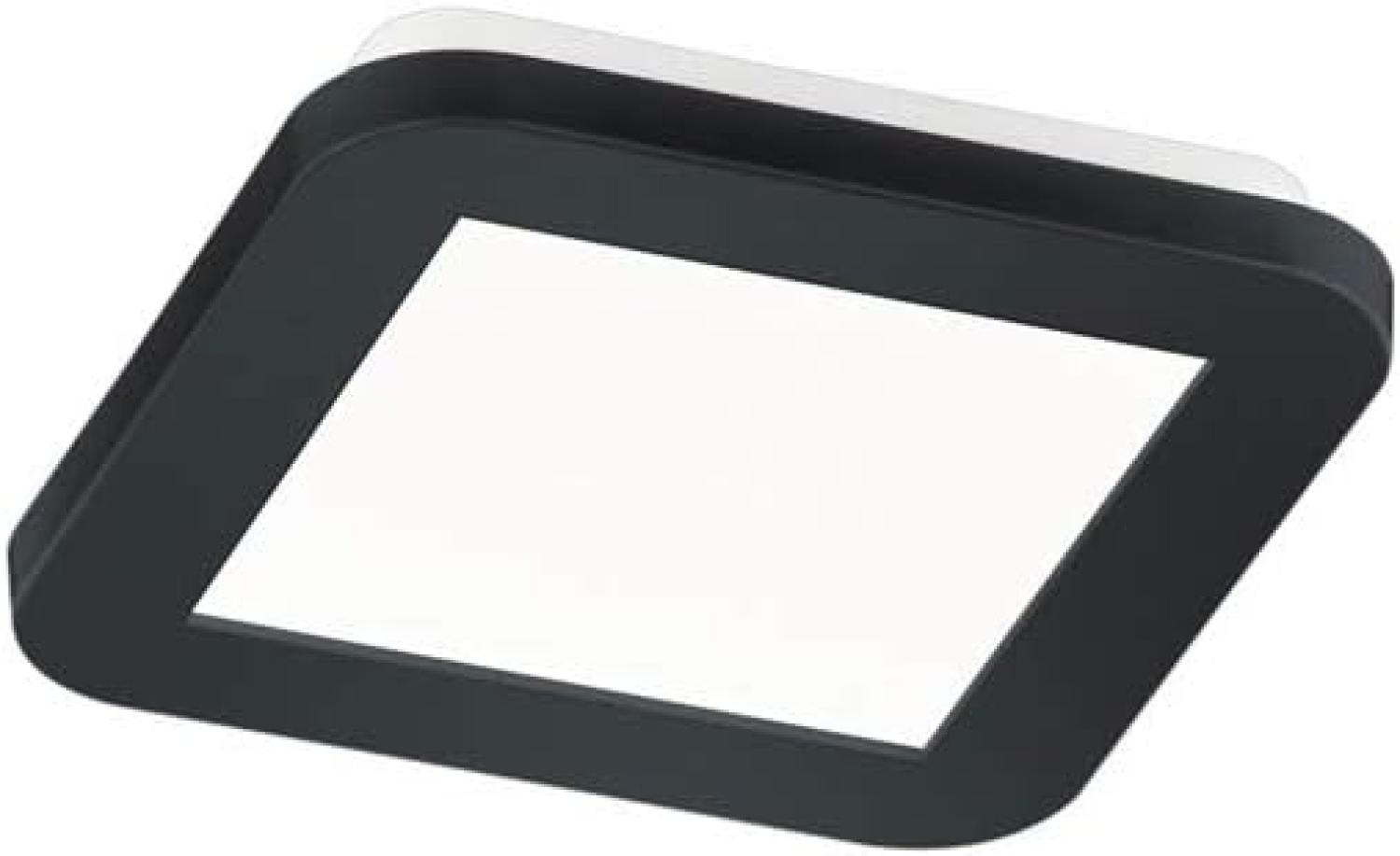 LED Deckenleuchte CAMILLUS, Schwarz Matt, 17x17cm Bild 1